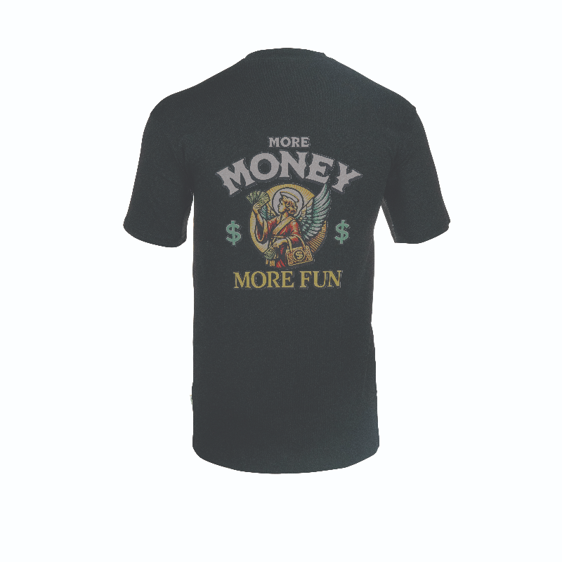 Drop Shoulder Men's T-shirt(Money) - Gallery View 2