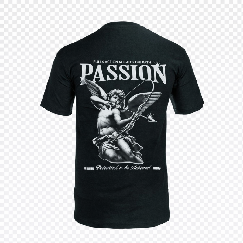 Drop Shoulder Men's T-shirt(Passion) - Gallery View 2