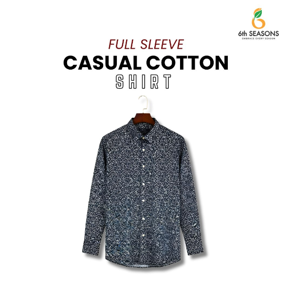 Full Sleeve Casual Cotton Shirt - Gallery View 5